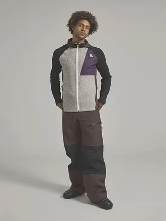 ORTOVOX | Giacca in pile da uomo Classic Knit Hoodie | braun